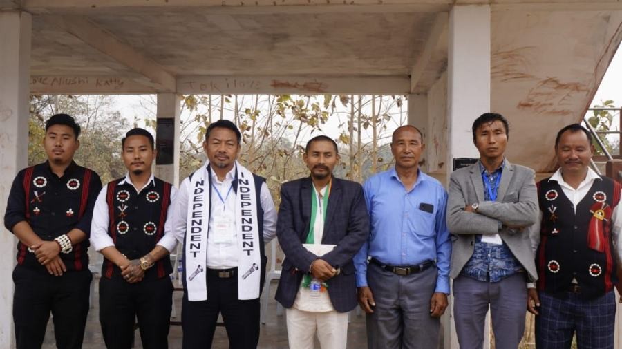 Participants at the ‘Common Platform Speech’ organised by Khaghaboto Area Students’ Union on February 21. (Morung Photo)
